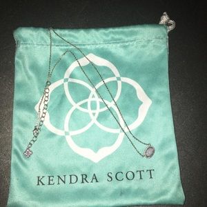 Kendra Scott small antiqued silver necklace
